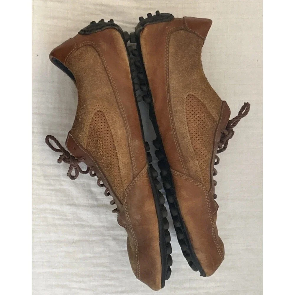 COLE HAAN Shoes Air Grant Lace oxford Bark Suede Cognac Men’s 9.5